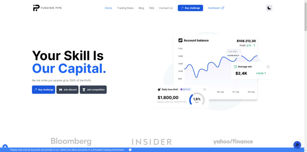 Funding Pips review